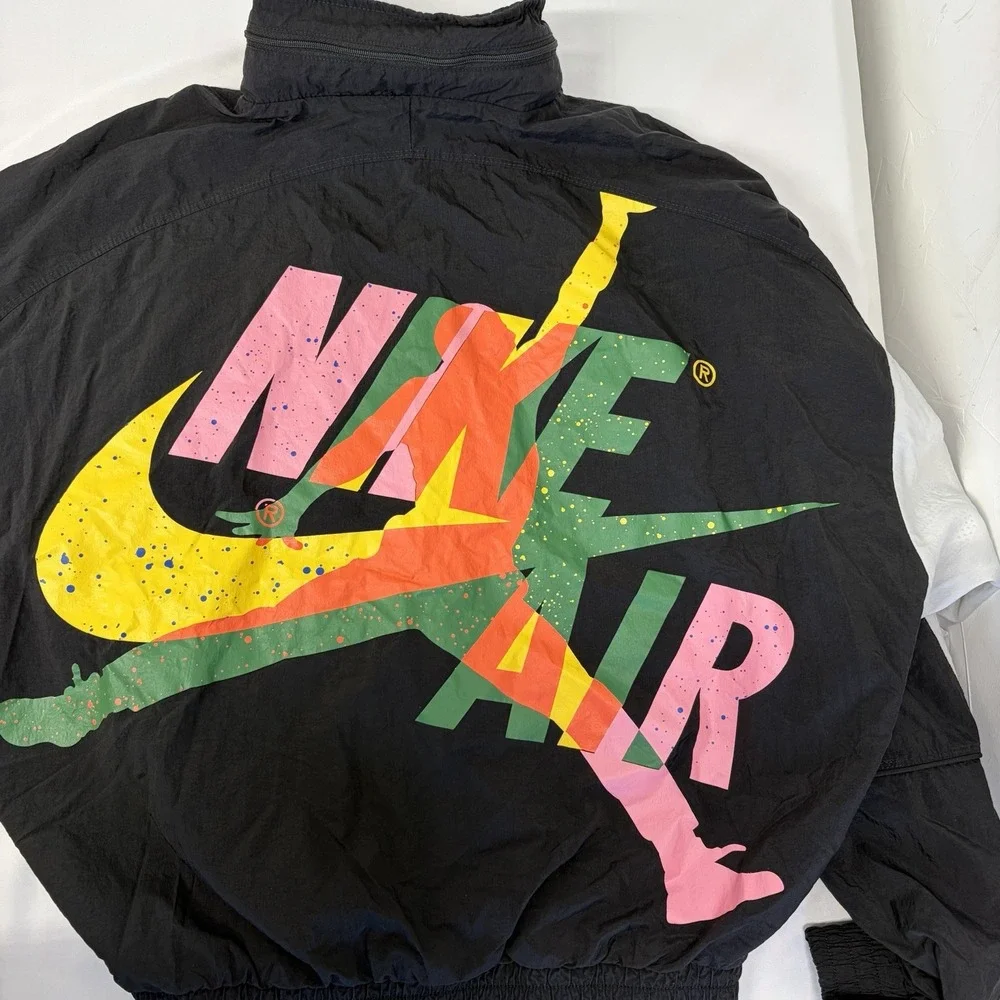 VINTAGE Rare 1990s NIKE AIR JORDAN  WINDBREAKER GRAIL JACKET Men's Size Medium - Picture 9 of 10